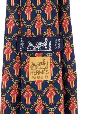 Hermès  100% Silk Graphic Tie